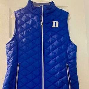 Colosseum Blue Quilted Vest Duke University Women's S